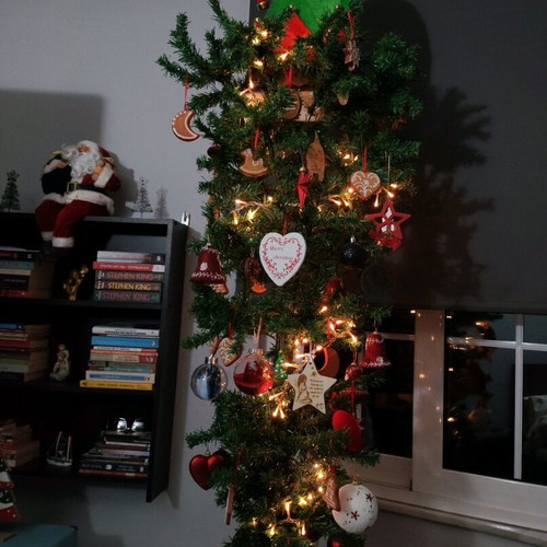 Upside-down Christmas tree slim used, height about 1.60 m