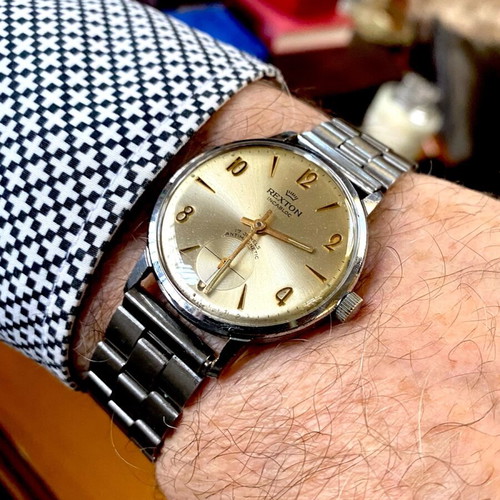 Rexton mechanical 34mm used men's watch