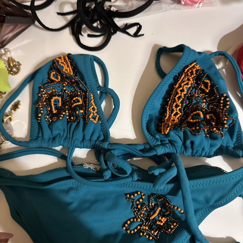 Swimsuit with embroidery like new, size S
