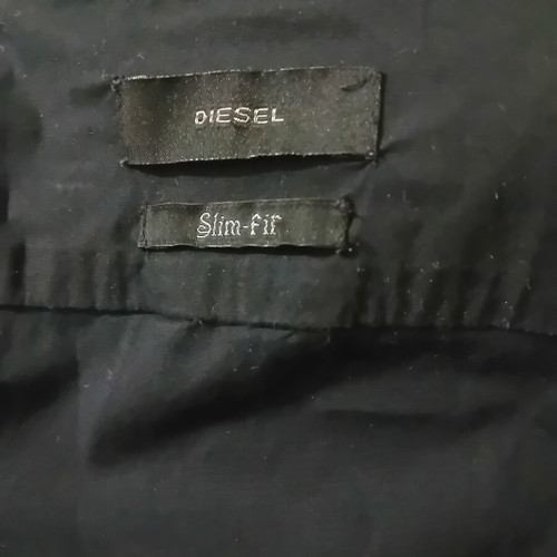 Diesel men's cotton shirt Large black like new