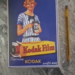 Kodak film wooden decorative sign like new 13x18 cm