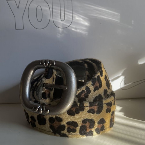 Leopard print hair belt, size 110cm