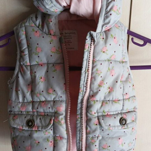 Zara baby girl children's jacket used with hood