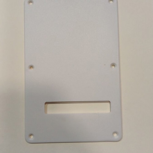 Electric guitar spring back plate cover, white