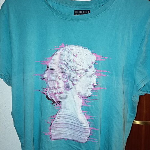 Ebound Denim T-shirt medium used, multicolor turquoise