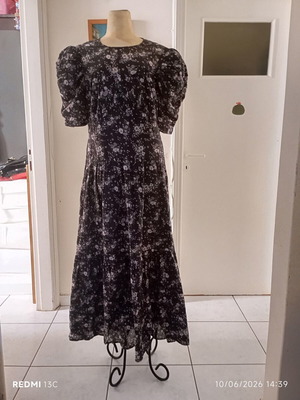 ASOS maxi dress cotton dark gray like new, sizes L/XL