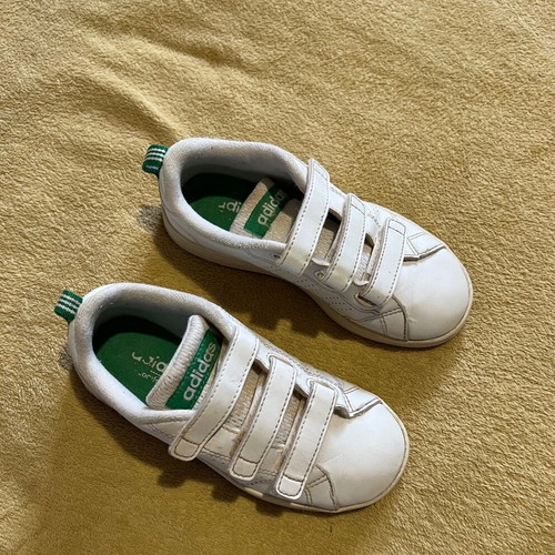 Αθλητικά παπούτσια Adidas για αγόρι, νούμερο 30, άσπρα και πράσινα