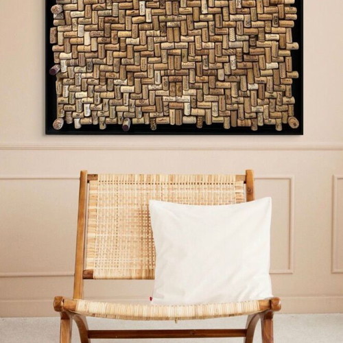Wine Cork Notice Board new, 80x80 cm