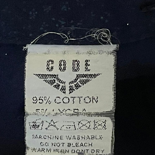 Code blue cotton shirt size M used