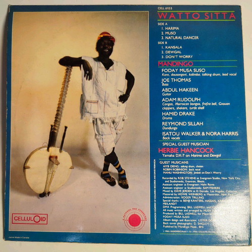 Mandingo Featuring Foday Musa Suso Watto Sitta vinyl like new, folk