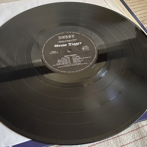 Grave Digger War Games LP first edition, like new, Noise Records