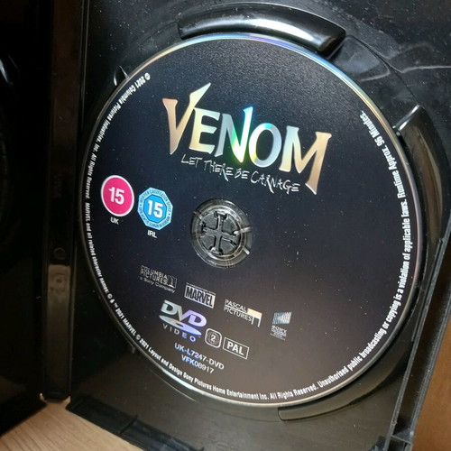 Venom 2: Let There Be Carnage DVD with Greek Subs like new