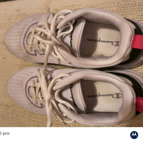Champion athletic shoes used, size 39, white pink