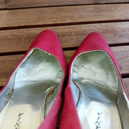 Stefania pumps used, red, size 40, thin heel