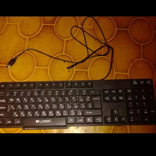 Logic Keyboard like new with USB cable, bilingual markings