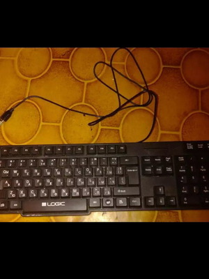 Logic Keyboard like new with USB cable, bilingual markings