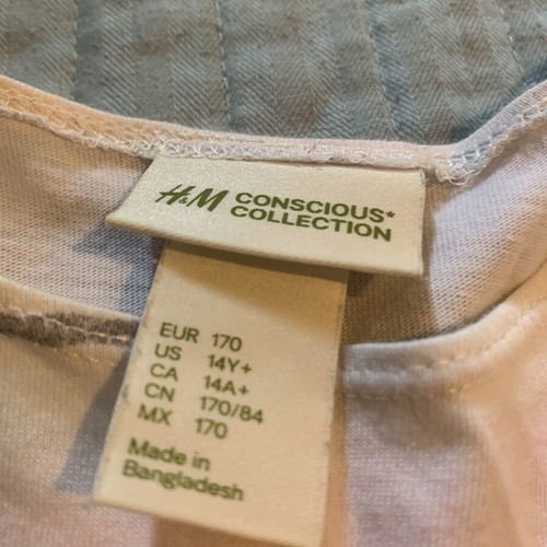 H&M organic cotton skater dress XS used, colorful