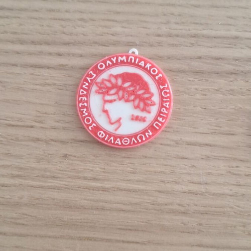 Olympiacos emblem keychain new, handmade 3D printed
