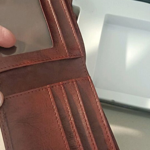Vintage leather set Spadi 2000 model new with wallet, agenda and pen