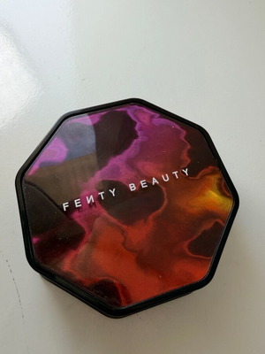 Fenty Beauty blush highlighter used, peach coral orange shimmer