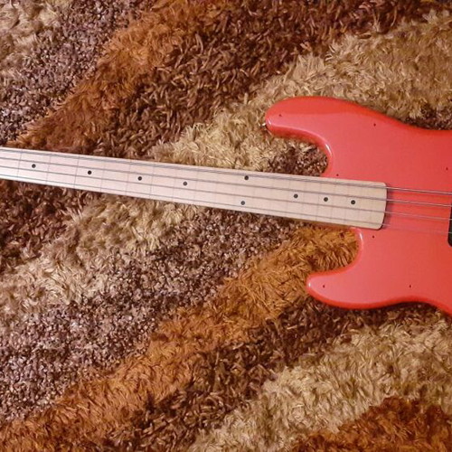 Harley Benton PB-50 fretless used electric bass for left-handed players