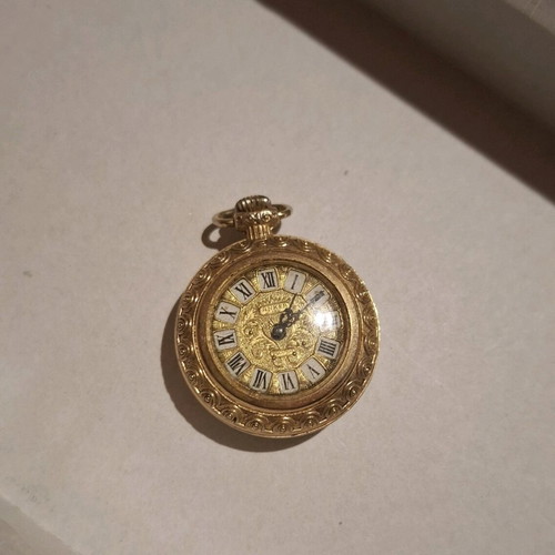 Vintage ANKER pocket watch mechanical like new, gold tone