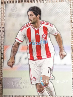 Κάρτα Alejandro Dominguez Ολυμπιακός Champions League 2016 Topps μεταχειρισμένη