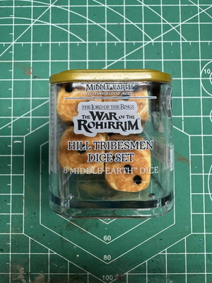 Hill Tribesmen Dice Set like new, Middle Earth Games Workshop