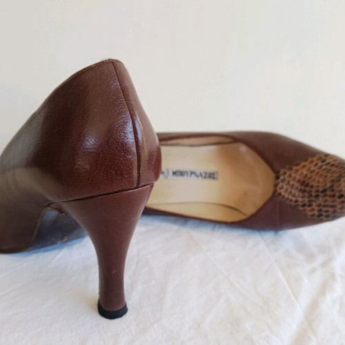 Women's leather shoes pumps size 38 brown like new
