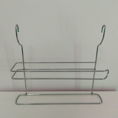 Metal Hanging Shelf used, silver color, 34x16x30 cm