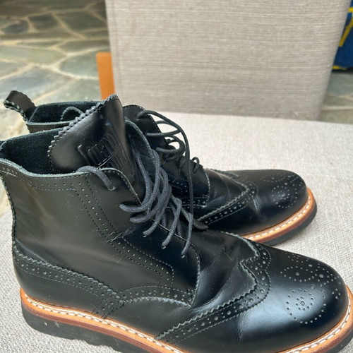 Ortodoux leather boots like new, black, size 44-44.5