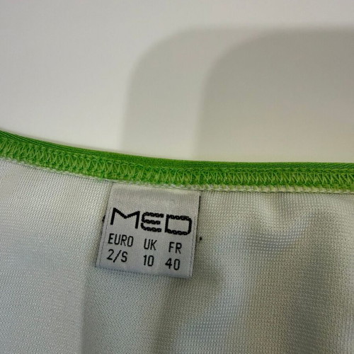 Med bikini slip used, green with white gift