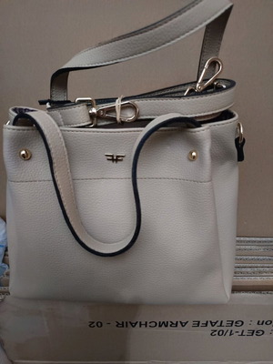 Forest shoulder bag beige new with leather and straw texture