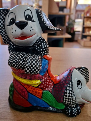 Ceramic piggy bank made to order, hand-painted
