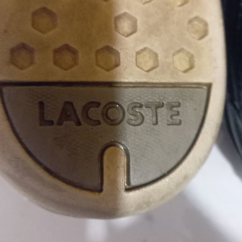 Lacoste sneakers used, leather, size 45, dark blue