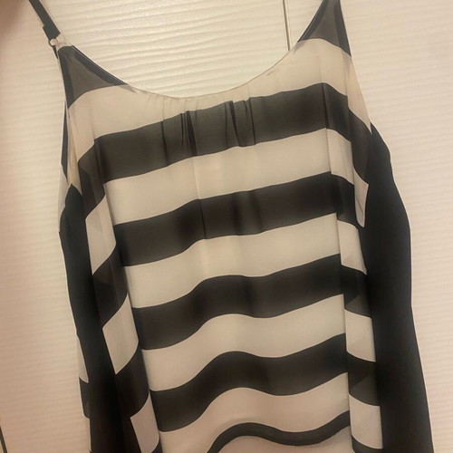 Striped tank top Danoff used, black and white, one size