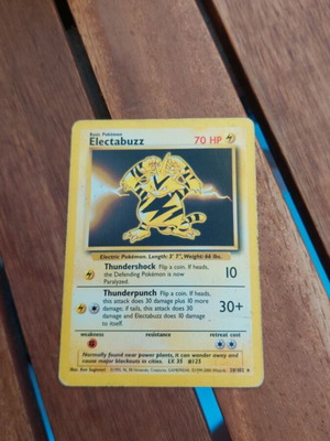 Electabuzz BS 20 Pokemon card used