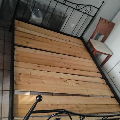 Iron double bed like new 1.50x2.00 m