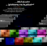  RGB Mini M16 φωτισμός για κάμερες και τηλέφωνα, φωτογραφική λάμπα