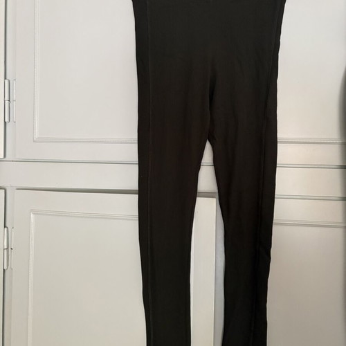 Bershka sports leggings, green, size M