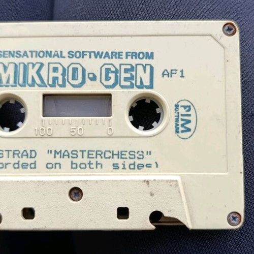 Master Chess game cassette used for Amstrad CPC