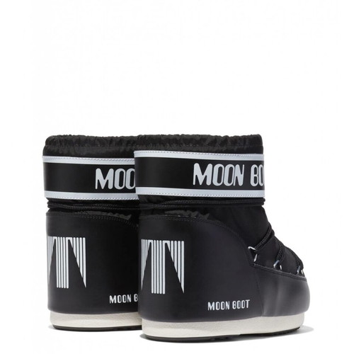 Moon Boot Icon Low Nylon Black Snow Boots New