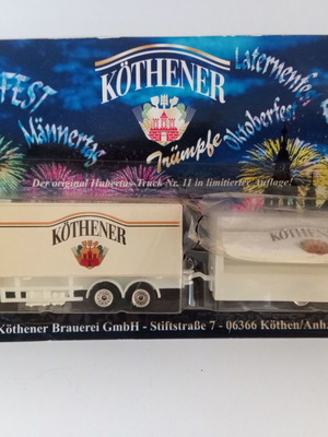 Συλλεκτικό διαφημιστικό φορτηγό μπύρας KOTHENER καινούργιο, Germany