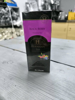 Hermann tee Black Berry new, 25 bags premium tea