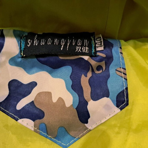 Blue camouflage jacket for 9-10 years old like new