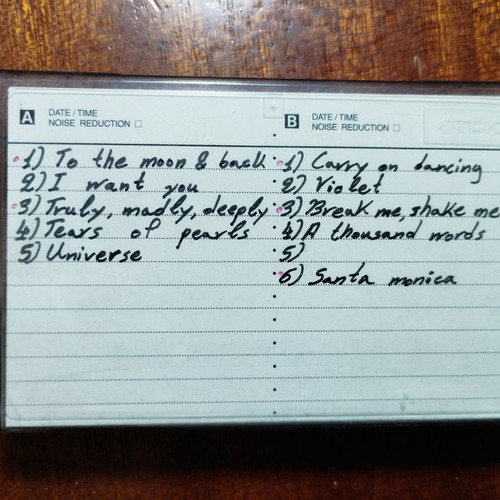 Cassette tapes used, pack of 20, rock hits 1980-1990