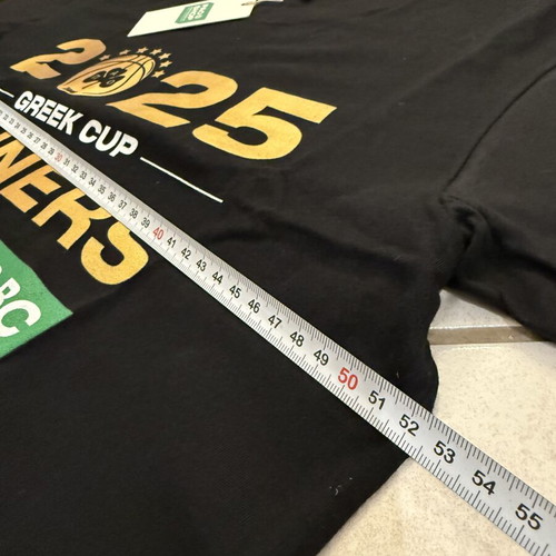 Panathinaikos BC Cup Winners 2025 T-shirt new, authentic, medium