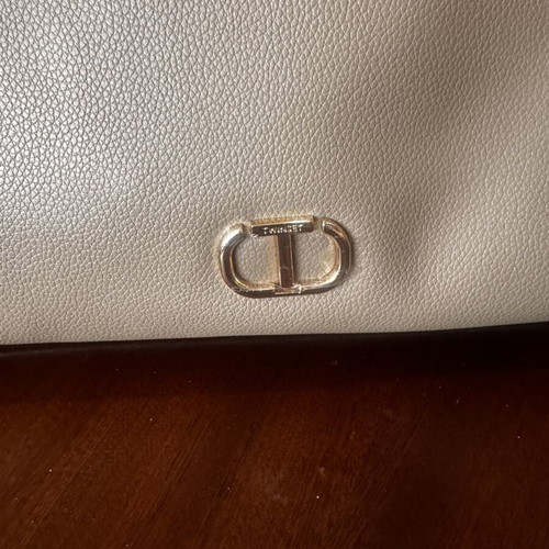 Twinset Milano tote bag, beige, A4 size