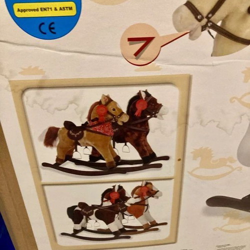 Children's rocking horse used, plush with sound