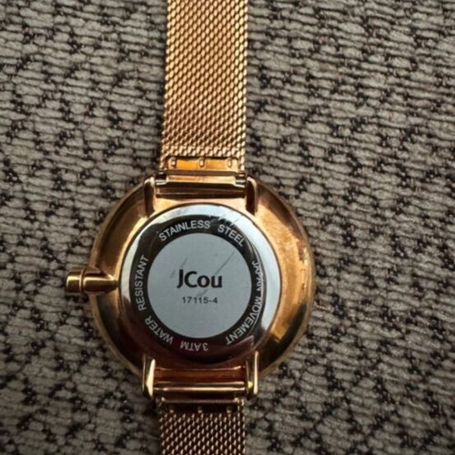 Jcou women's watch new, gold color
